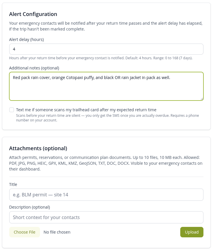 Choosing and setting the overdue alert settings.